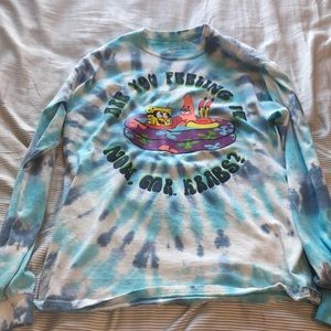Tie die SpongeBob Nickelodeon long sleeve shirt